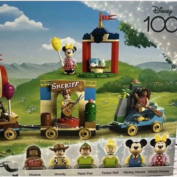 LEGO Disney 100 Celebration Train 43212 and Brick Headz 40622 Building Sets New - Picture 11 of 16